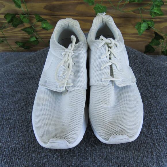 Nike Women's Roshe One Sneaker White Fabric Sz 8.5‎ Medium Used 2025 - Picture 2 of 6